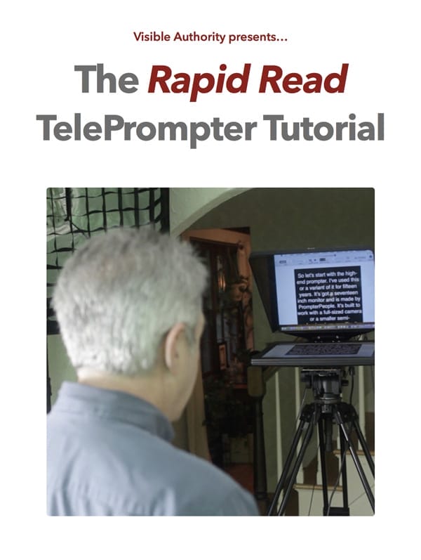 How to Read a Teleprompter Like a Pro